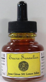 Sennelier ink 501 lemon yellow 30 ml (100 ml=20,90 €)